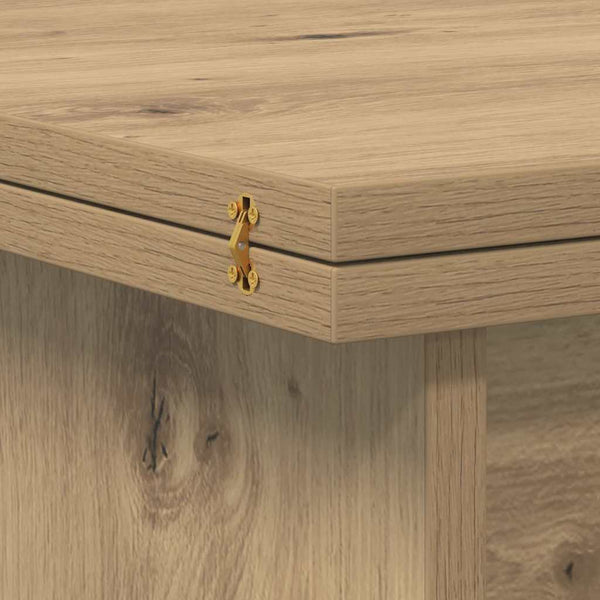 vidaXL Table basse chêne artisan 55 x 54,5 x 45 cm bois d'ingénierie
