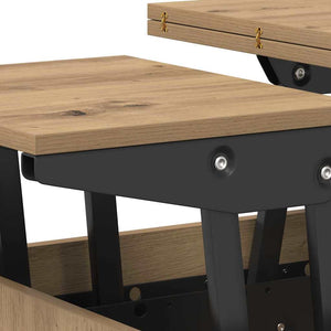 vidaXL Table basse chêne artisan 55 x 54,5 x 45 cm bois d'ingénierie