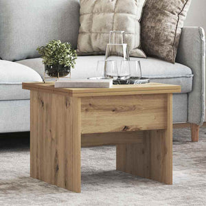 vidaXL Table basse chêne artisan 55 x 54,5 x 45 cm bois d'ingénierie