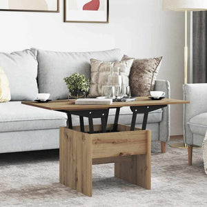 vidaXL Table basse chêne artisan 55 x 54,5 x 45 cm bois d'ingénierie