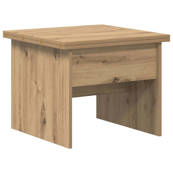 vidaXL Table basse chêne artisan 55 x 54,5 x 45 cm bois d'ingénierie