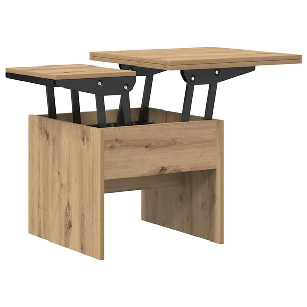 vidaXL Table basse chêne artisan 55 x 54,5 x 45 cm bois d'ingénierie