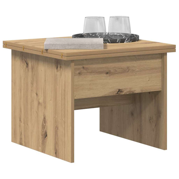vidaXL Table basse chêne artisan 55 x 54,5 x 45 cm bois d'ingénierie