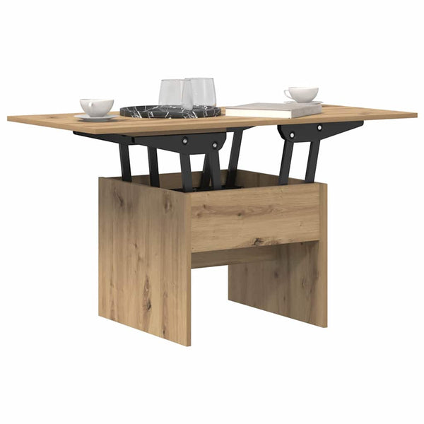 vidaXL Table basse chêne artisan 55 x 54,5 x 45 cm bois d'ingénierie