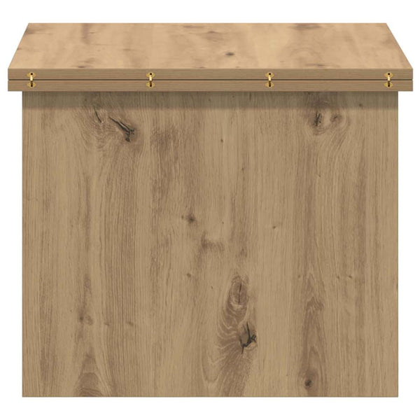 vidaXL Table basse chêne artisan 55 x 54,5 x 45 cm bois d'ingénierie