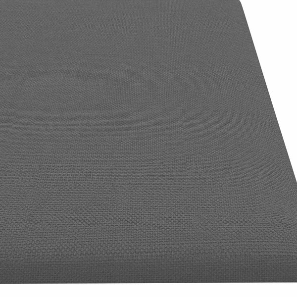 Wandpaneele Kopfteil Hellgrau Stoff 60x15cm - 12er Set