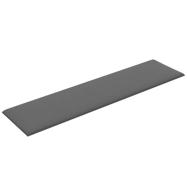 Wandpaneele Kopfteil Hellgrau Stoff 60x15cm - 12er Set