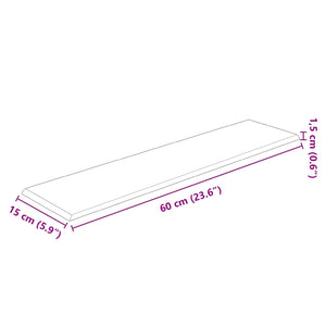 Wandpaneele Kopfteil Hellgrau Stoff 60x15cm - 12er Set