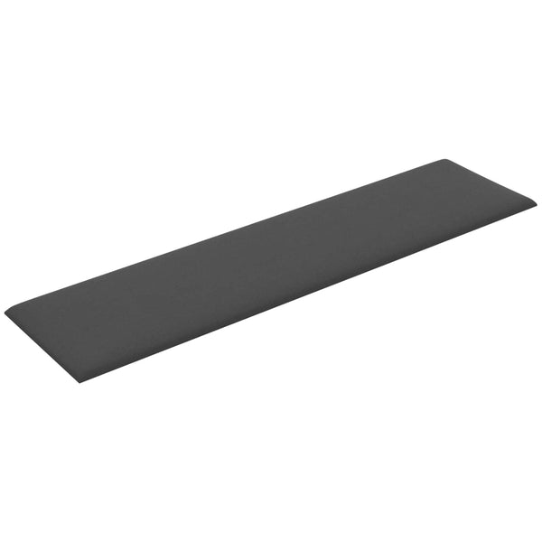 Wandkopfteile Dunkelgrau Stoff 60x15cm 12er Set