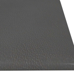 Wandkopfteile Grau Stoff 60x15cm, 12er Set