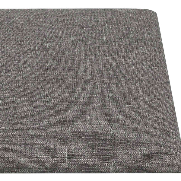 Wandpaneele Kopfteil Hellgrau Stoff 90x15cm, 12er Set