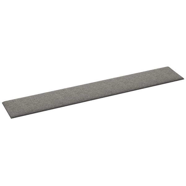 Wandpaneele Kopfteil Hellgrau Stoff 90x15cm, 12er Set