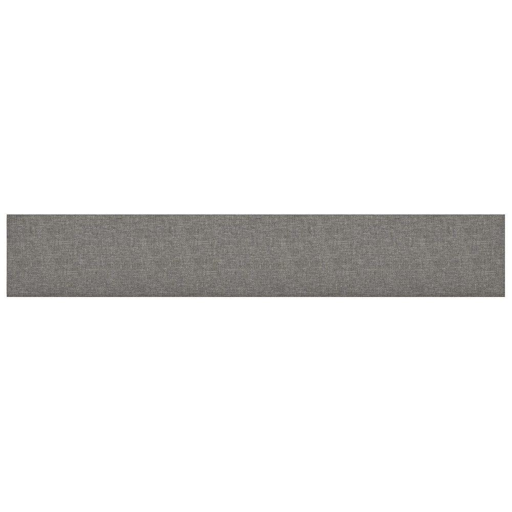 Wandpaneele Kopfteil Hellgrau Stoff 90x15cm, 12er Set