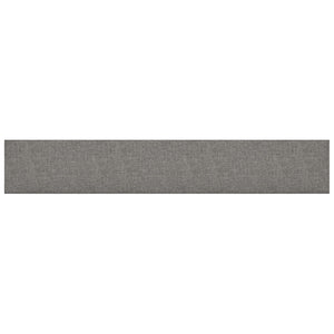 Wandpaneele Kopfteil Hellgrau Stoff 90x15cm, 12er Set