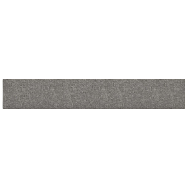 Wandpaneele Kopfteil Hellgrau Stoff 90x15cm, 12er Set