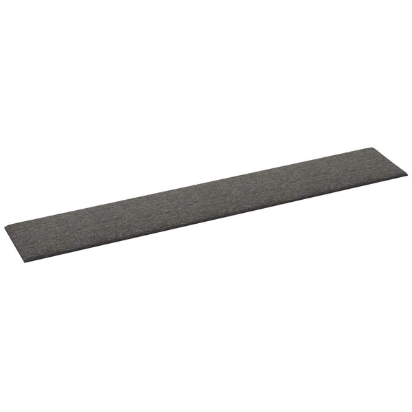 Wandkopfteile Dunkelgrau Stoff 90x15cm, 12 Stk.