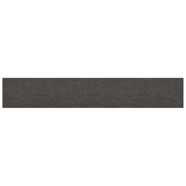 Wandkopfteile Dunkelgrau Stoff 90x15cm, 12 Stk.