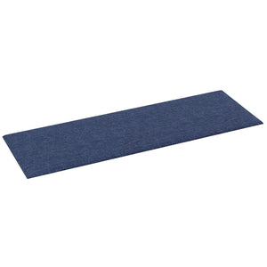 Wandkopfteile Blau Stoff 90x30cm, 12er Set