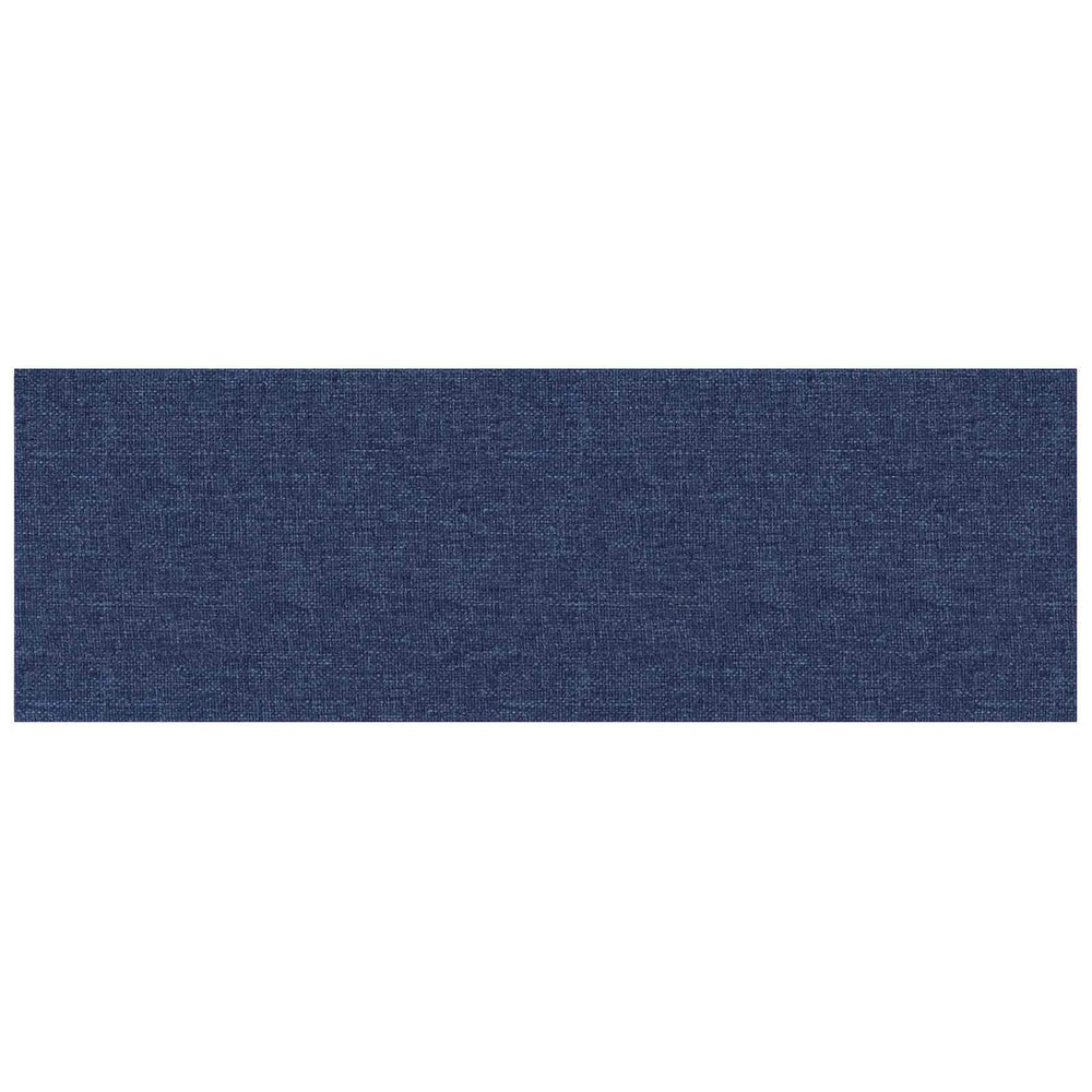 Wandkopfteile Blau Stoff 90x30cm, 12er Set