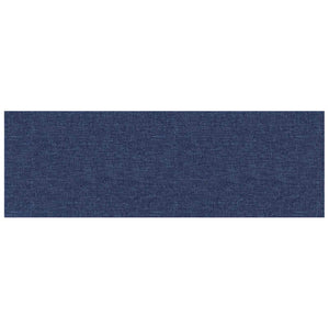 Wandkopfteile Blau Stoff 90x30cm, 12er Set