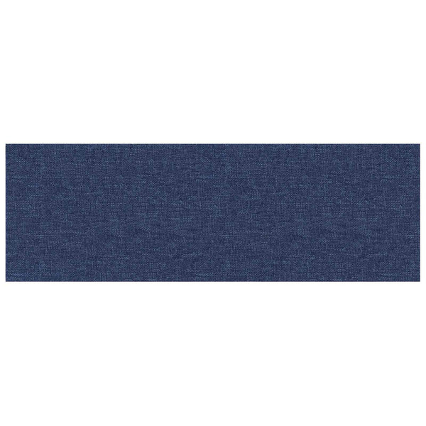 Wandkopfteile Blau Stoff 90x30cm, 12er Set