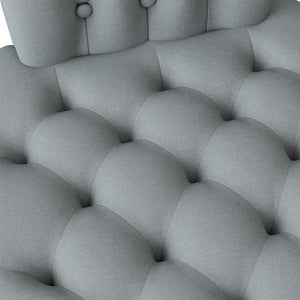 Schlafsessel Hellgrau Stoff 56,5x70x110cm