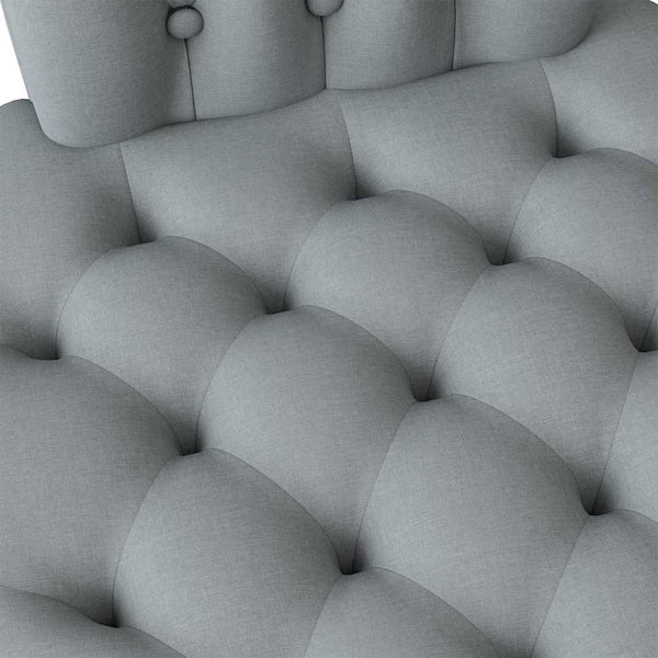 Schlafsessel Hellgrau Stoff 56,5x70x110cm