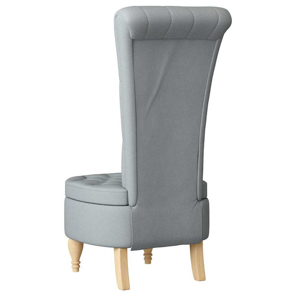 Schlafsessel Hellgrau Stoff 56,5x70x110cm
