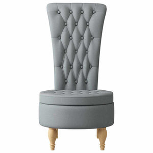 Schlafsessel Hellgrau Stoff 56,5x70x110cm