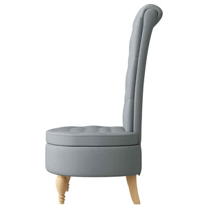 Schlafsessel Hellgrau Stoff 56,5x70x110cm