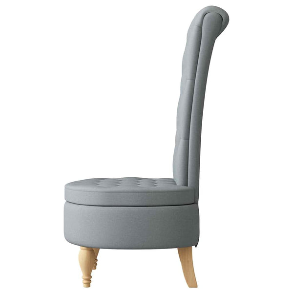 Schlafsessel Hellgrau Stoff 56,5x70x110cm