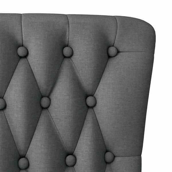 Schlafsessel Dunkelgrau Stoff 56,5x70x110cm