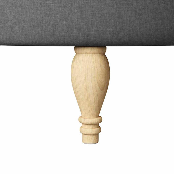 Schlafsessel Dunkelgrau Stoff 56,5x70x110cm