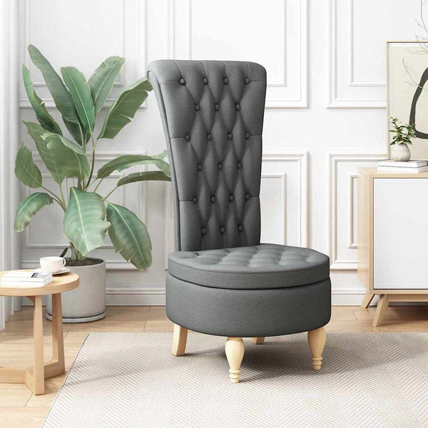 Schlafsessel Dunkelgrau Stoff 56,5x70x110cm
