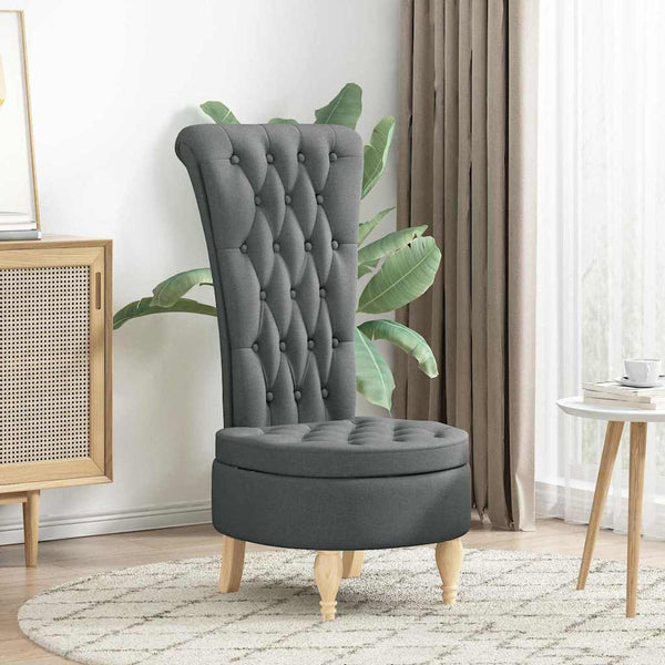 Schlafsessel Dunkelgrau Stoff 56,5x70x110cm