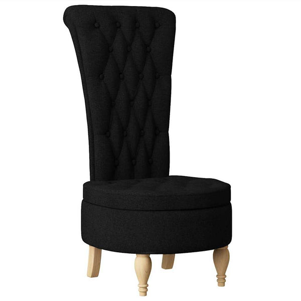Schwarzer Schlafsessel Stoff 56,5x70x110 cm