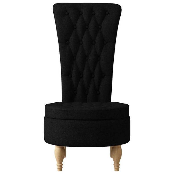 Schwarzer Schlafsessel Stoff 56,5x70x110 cm