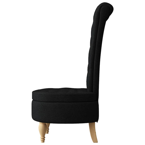Schwarzer Schlafsessel Stoff 56,5x70x110 cm