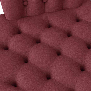 Weinroter Schlafsessel Stoff 56,5x70x110 cm