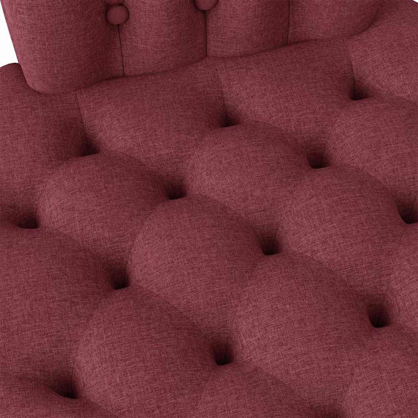 Weinroter Schlafsessel Stoff 56,5x70x110 cm