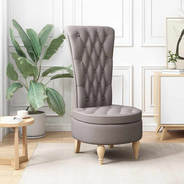 Schlafsessel Taupe Stoff 56,5x70x110 cm