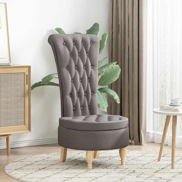 Schlafsessel Taupe Stoff 56,5x70x110 cm
