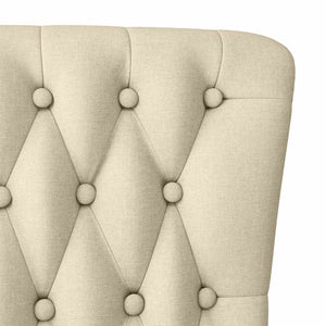 Schlafsessel Creme Stoff 56,5x70x110cm