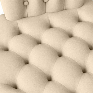 Schlafsessel Creme Stoff 56,5x70x110cm
