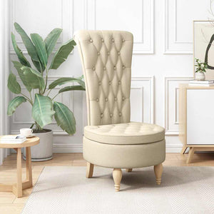 Schlafsessel Creme Stoff 56,5x70x110cm