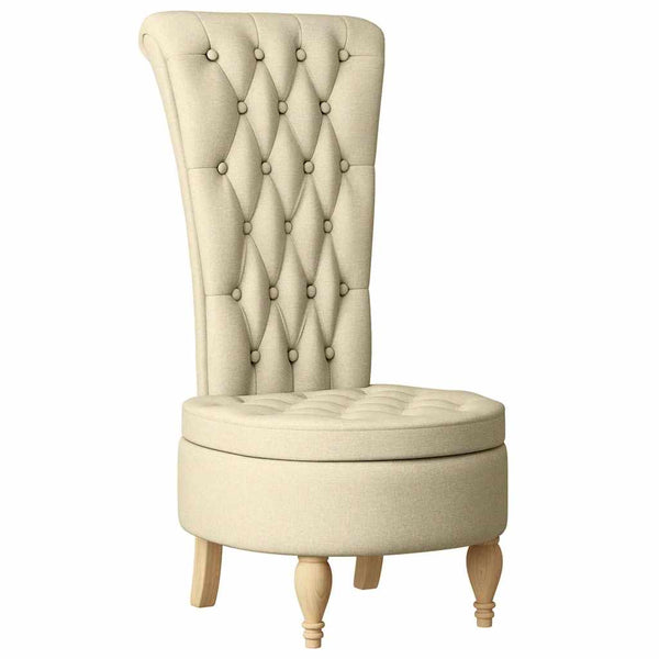 Schlafsessel Creme Stoff 56,5x70x110cm