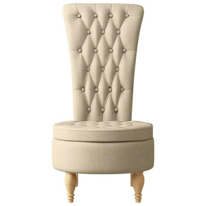 Schlafsessel Creme Stoff 56,5x70x110cm