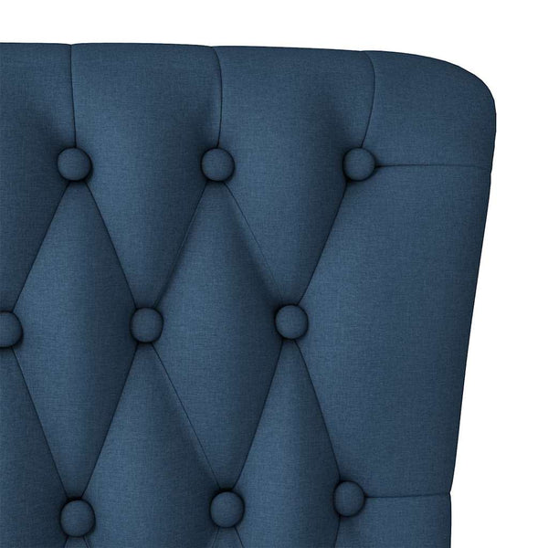 Blauer Schlafsessel Stoff 56,5x70x110 cm