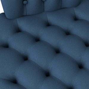 Blauer Schlafsessel Stoff 56,5x70x110 cm