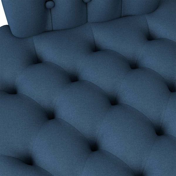 Blauer Schlafsessel Stoff 56,5x70x110 cm